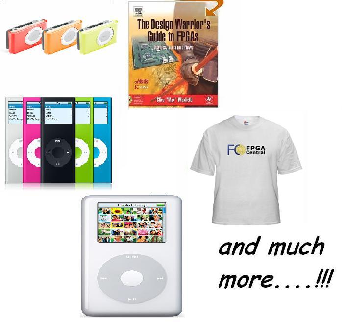 Chance to win iPod, T-shirts, Books!!